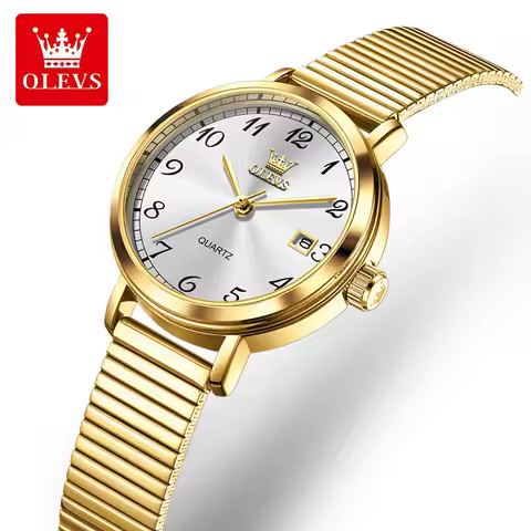 OLEVS 7130 Quartz Watch for Women Waterproof Stainless steel Leisure Watches Auto Time Wristwatch