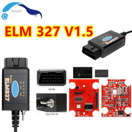 PIC18F25K80 ELM327 V1.5 ftdi/ CH340เครื่องสแกนรหัสสวิตช์ OBD2เครื่องสแกนบลูทูธ Elm327 WiFi สำหรับ Fo