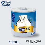 Pulppy Supreme 3-Ply Bathroom 1 Roll Pulppy Premium Quality Toilet Tissue