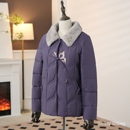 Mom's Winter Coat Short Thickened Cotton Jacket Stylish Cotton Padded Jacket for 50-Year-Old Middle-