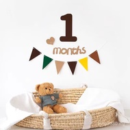 现货 in stock】好物推荐】生日布置 周岁宴 场景装饰 拍摄道具 拍照百日布置纪念日道具装饰数字森系满月字母百天满月拉旗墙    好日子百货店03297No77FtV