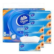 維達 - D48(8包/提)維達抽取式衛生紙S碼超韌3層100抽家用衛生紙餐巾紙