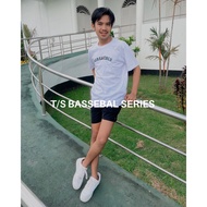 T/S BASSEBAL FLOW WHT