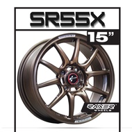 15" | 2pcs | RAXER SR55X Flow Formed Light Weight Wheels | 4x100