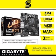 GIGABYTE A520M K V2 AM4 MATX Motherboard with Ryzen Processors