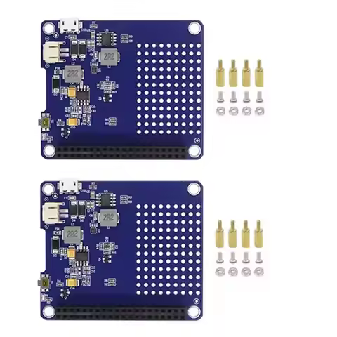 A92Z 2PCS Raspberry Pi 4 PI5 UPS Uninterruptible Power Supply HAT Lithium Battery Module Rpi UPS H