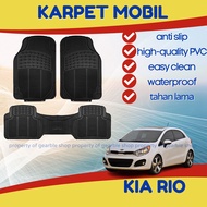 Karpet Mobil Kia Rio Alas Lantai Dasar Car Mats Karet PVC Kia Rio Simple Anti Air