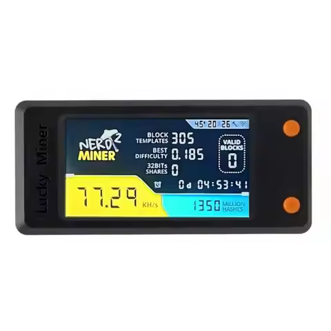 Nerdminer V2 78KH/S BTC Solo Lottery Miner With LCD Display Bitcoin BTC Crypto Miner ASIC Mining Min