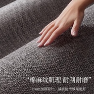 [in stock] Leather desk mat, faux leather computer desk mat, cotton-linen texture leather tablecloth