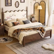Marriage Simple Chu's Wooden Bed Master Bed Retro Song Double Bed Bed 1.8 Objects Big Antique Bed Ae