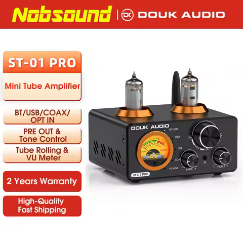 Nobsound HiFi Bluetooth 5.0 Vacuum Tube Amplifier USB DAC Stereo Receiver COAX/OPT Home Audio Digita