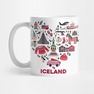 Iceland symbols - Iceland Tea Mug