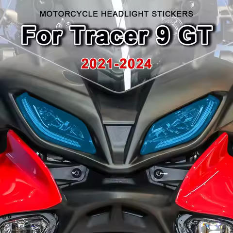 For Yamaha Tracer 9 GT 2021 2022 2023 Motorcycle Headlight Sticker Clear Headlamp Decal Accessories 