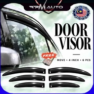 Air Press Window Rain Guard Car Door Visor Wind Deflector Visor PROTON X50 X70 X90