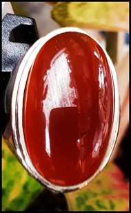 Natural Batu Akik Bacan Obi Merah Kristal Size Jumbo 27Mm Best Seller