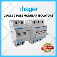 Hager Isolator 40A 63A 100A 2P/3P Modular Isolator / Main Switch / Switch Disconnector