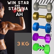 Dumbbell Dumbbell/ Plastic Barbell 3kg 3 kg Win Star