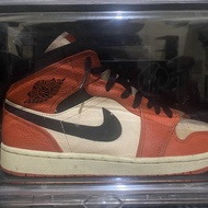 Air Jordan 1 Mid Team Orange Second 100%Original / NO BOX