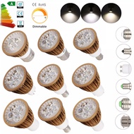 Dimmable Led Spotlight 9W 12W 15W E27 E14 GU10 Bulbs 3000K 220V Spot Bulb Lights Warm White Light Fo