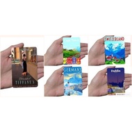 OHANA .. Rubber Ref Magnet Souvenir - Vintage (Cape town, Tiffanys,Switzerland,Dublin,Germany