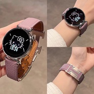 适用watch5/4/3pro荔枝纹真皮H磁吸扣GT6/GT5表带GT4/GT2荣耀layantan73.my HL26.6.29