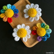 Daisy Keychain Knitted Fabric Hanging Bag GD