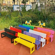Park chair outdoor bench iron outdoor bench bench with backrest shopping mall rest bench public seat