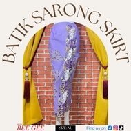 Batik Sarong Skirt (Size: XL) [Nyonya Style & Ready Made] |Batik Jahit Siap| /Kebaya Nyonya/Skirt Ba