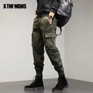 Seluar Kargo Lelaki Poket Tepi Kerja Slim Fit Cargo Pants Men Tactical Multi Pocket Six 6 Poket Hiki