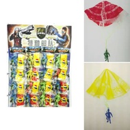 Payung Terjun Askar/1Pc Hand Throwing Mini Soldier Fly Parachute Funny Toy Kids