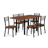 Meja Makan Murah/1+4 Meja Makan/Dining Table Set with 4 Chairs Home Living/Meja makan