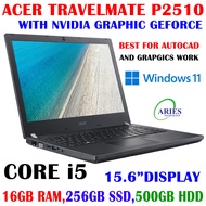 Gaming Laptop Acer TravelMate P250 intel Core i5, 8GB, 256GB SSD With Nvidia Graphic Laptop