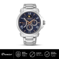 New Jam Tangan Pria Seiko Premier Kinetic Direct Drive Moon Blue