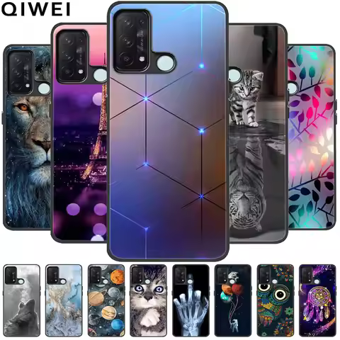 For Oppo Reno5 A 5G Case 6.5'' Silicone Cute Cats Soft TPU Phone Cases for Oppo Reno 5A 5G Protectiv