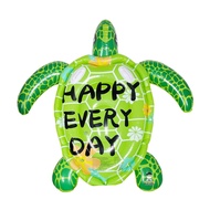 แพเต่า ห่วงยางเต่า ลาย HAPPY EVERY DAY Inflatable Turtle Medium Size 150 cm