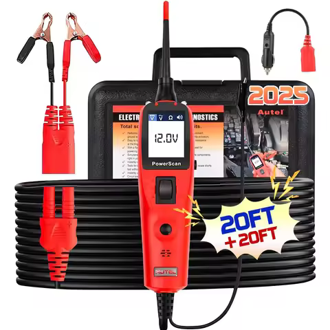 Autel Power Scan PS100 Power Circuit Probe Kit 12V 24V AC DC Digital Voltage Automotive Circuit Test