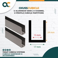 Terlaris Lis U Profil Aluminium U Channel 12Mm (5,6 Meter) Cubicle -