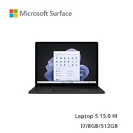 Microsoft微軟 Surface Laptop 5 15.0吋 i7 / 512GB / 8GB RAM 手提電腦 (黑色) 預計30天内發貨 -