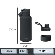 EZALO 304 Stainless Steel Palette Thermos Flask Wide Mouth Sport Water Bottle Vacuum Tumbler (900ml)