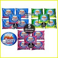 ♞,♘All Mighty Clean  Laundry Powder Detergent - 5 Kilos Wholesale