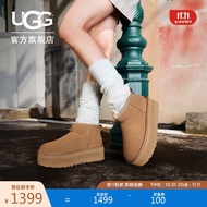 UGG秋季女士舒适时尚经典厚底保暖雪地靴1135092CHE|栗色37