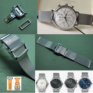 20/22mm 米蘭錶帶 IWC摺扣型  0.8mm線 2.5mm 厚 適用 : Rolex Panerai Omega IWC Tudor Seiko 錶帶