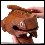 Rasp frog wood percussion wood 4 inch
