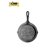 Lodge U.s. Imported Uncoated Cast Iron Small Frying Pan Household Animal Pattern Steak Wok