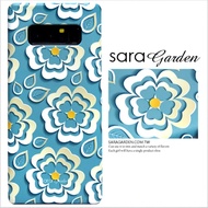 【Sara Garden】客製化手機殼 Samsung 三星 A7 2017 紙雕碎花藍 保護殼 硬殼