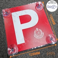 P driver's license  (Malaysia) | 120mm Acrylic | Free 4 Suction Cups I Magnetic Option Available