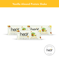 Heal Vanilla Almond Protein Shake Powder Bundle of 3 Sachets - Vegan Pea Protein - HALAL - Meal Replacement Diet