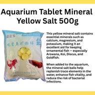 Aquarium Tablet Mineral Yellow Salt 500g - For Aquarium, Pond, Landscape