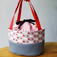 免水洗餐袋 保溫保冷袋 保溫袋 環保袋 便當袋 紅白小魚