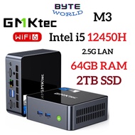 GMKtec M3 Intel i5 12450H Windows Mini PC 64GB DDR4 RAM 2TB SSD WiFI 6 CPU Gaming PC Gaming Computer